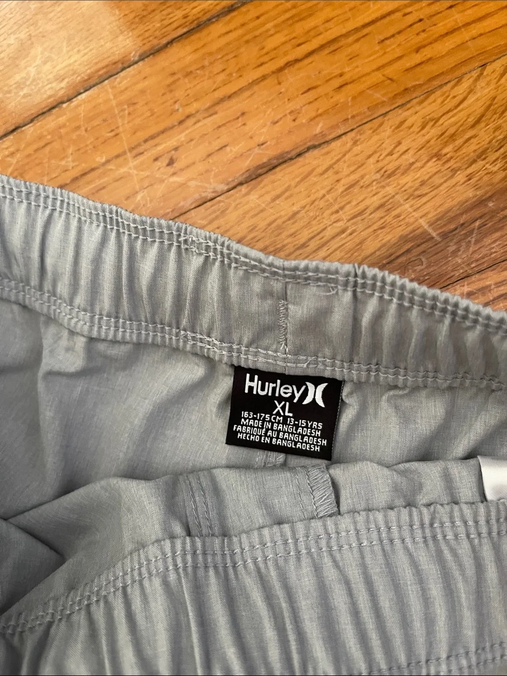 NWT - Boys XL - Hurley Light Gray Board Shorts with Drawstring - Picture 2 of 4